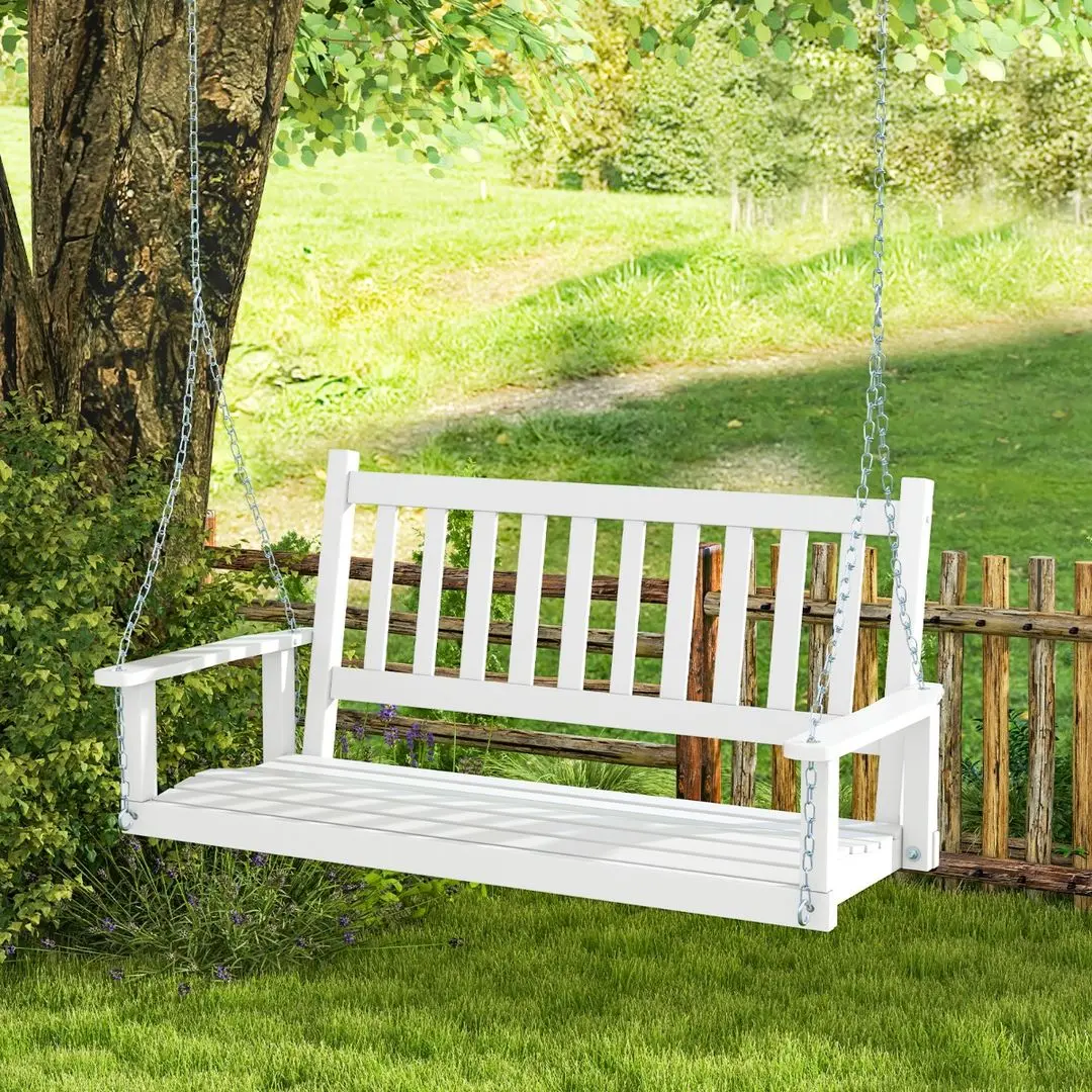 Скамья-качели Costway NP11446WH (White)