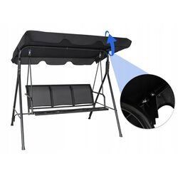 Скамья-качели Costway OP70492BK (Black) Thumb