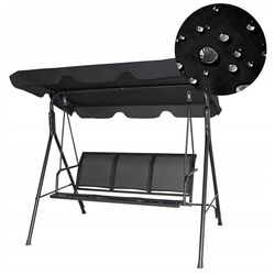 Скамья-качели Costway OP70492BK (Black) Thumb