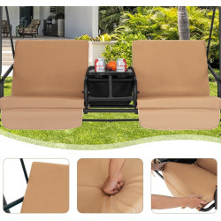 Scaun balansoar Costway NP10493BN (Beige) Thumb