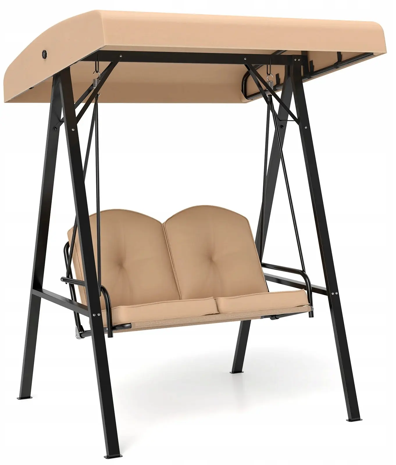 Скамья-качели с тентом Costway NP12258BE (Beige) - 3