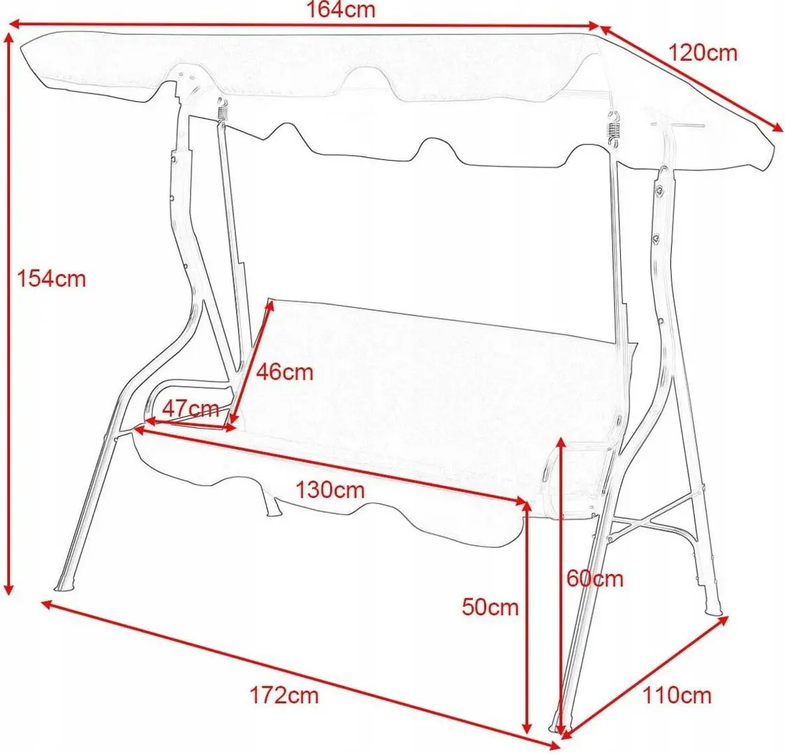 Scaun balansoar Costway OP70491GN (White/Green)