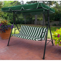 Scaun balansoar cu tent DeHome Joy L2000 (Green/White)