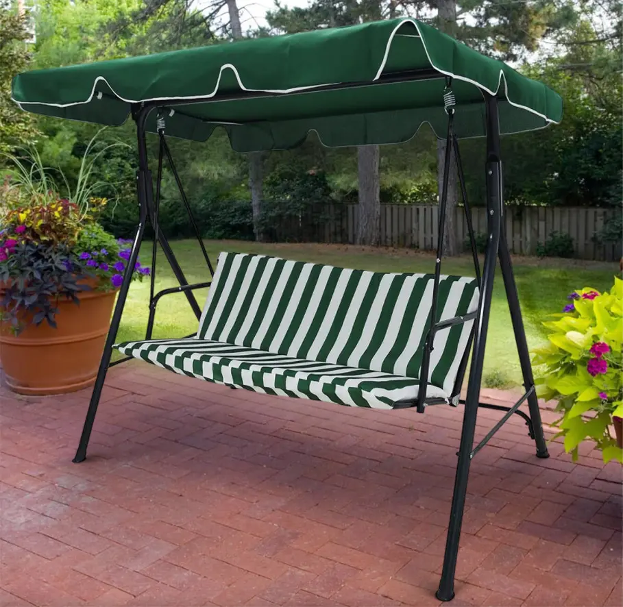 Scaun balansoar cu tent DeHome Joy L2000 (Green/White)