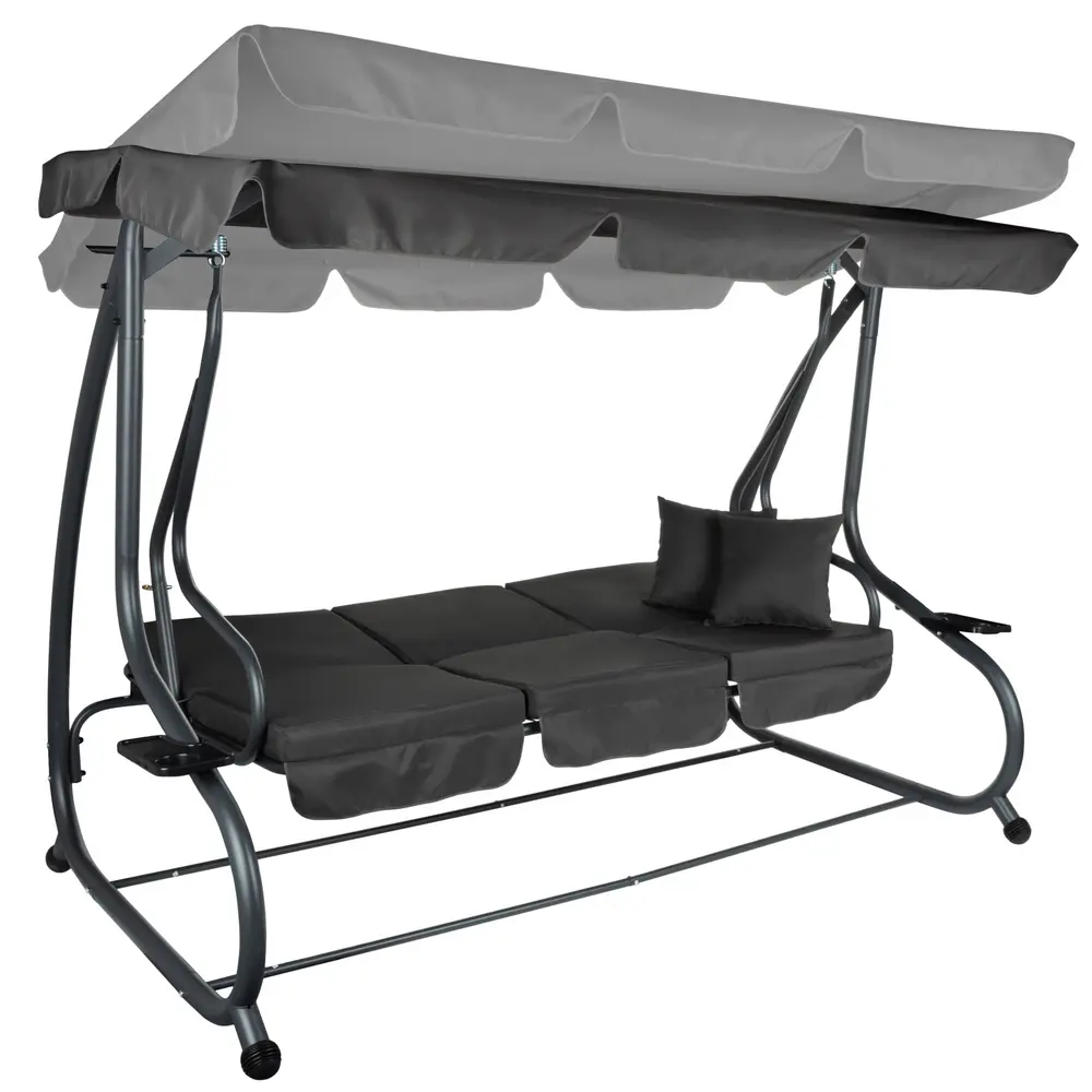 Скамья-качели с тентом FunFit Garden Luxury 4463 (Grey)