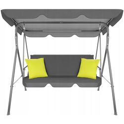 Скамья-качели с тентом GardenLine Florentina KRE9987 (Gray/Green)