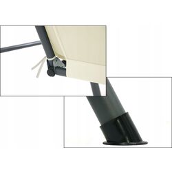 Скамья-качели с тентом GardenLine KRE0735 (Beige/Grey) Thumb