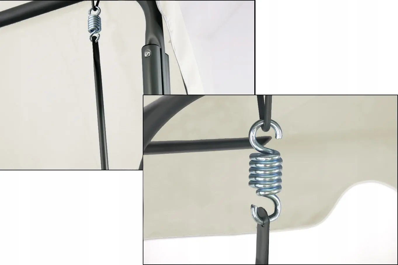 Скамья-качели с тентом GardenLine KRE0735 (Beige/Grey)