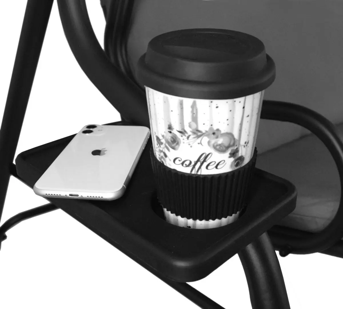 Скамья-качели с тентом GardenLine KRE0742 (Green/Grey)