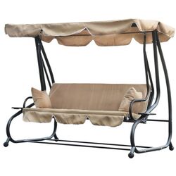 Скамья-качели с тентом GardenLine KRE0759 (Beige/Black) Thumb