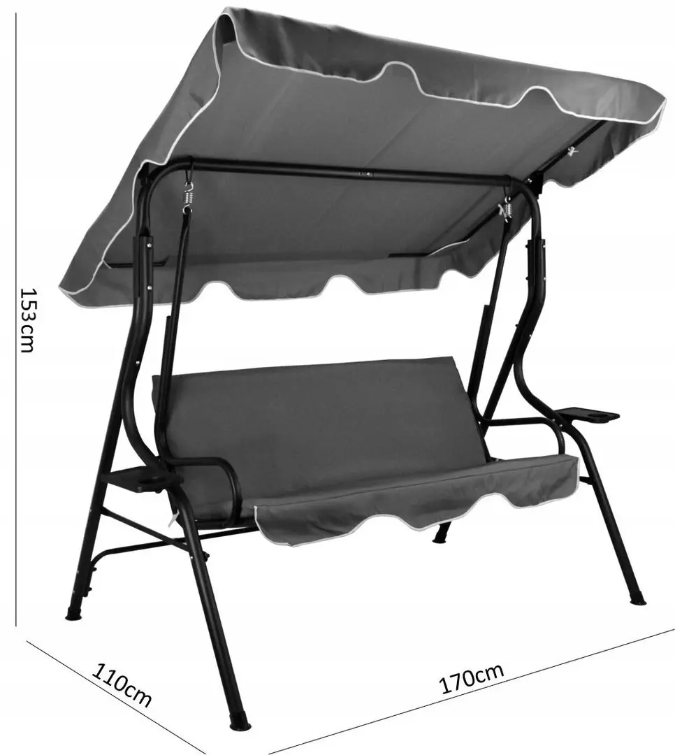 Scaun balansoar GardenLine KRE3088 (Grey)