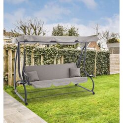 Скамья-качели с тентом GardenLine KRE3095 (Anthracite)