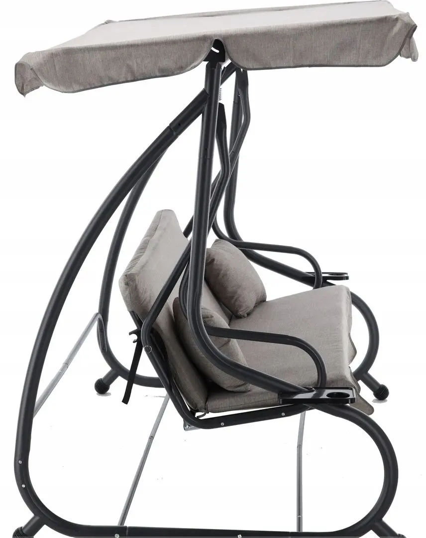 Скамья-качели с тентом GardenLine KRE3095 (Anthracite) - 5