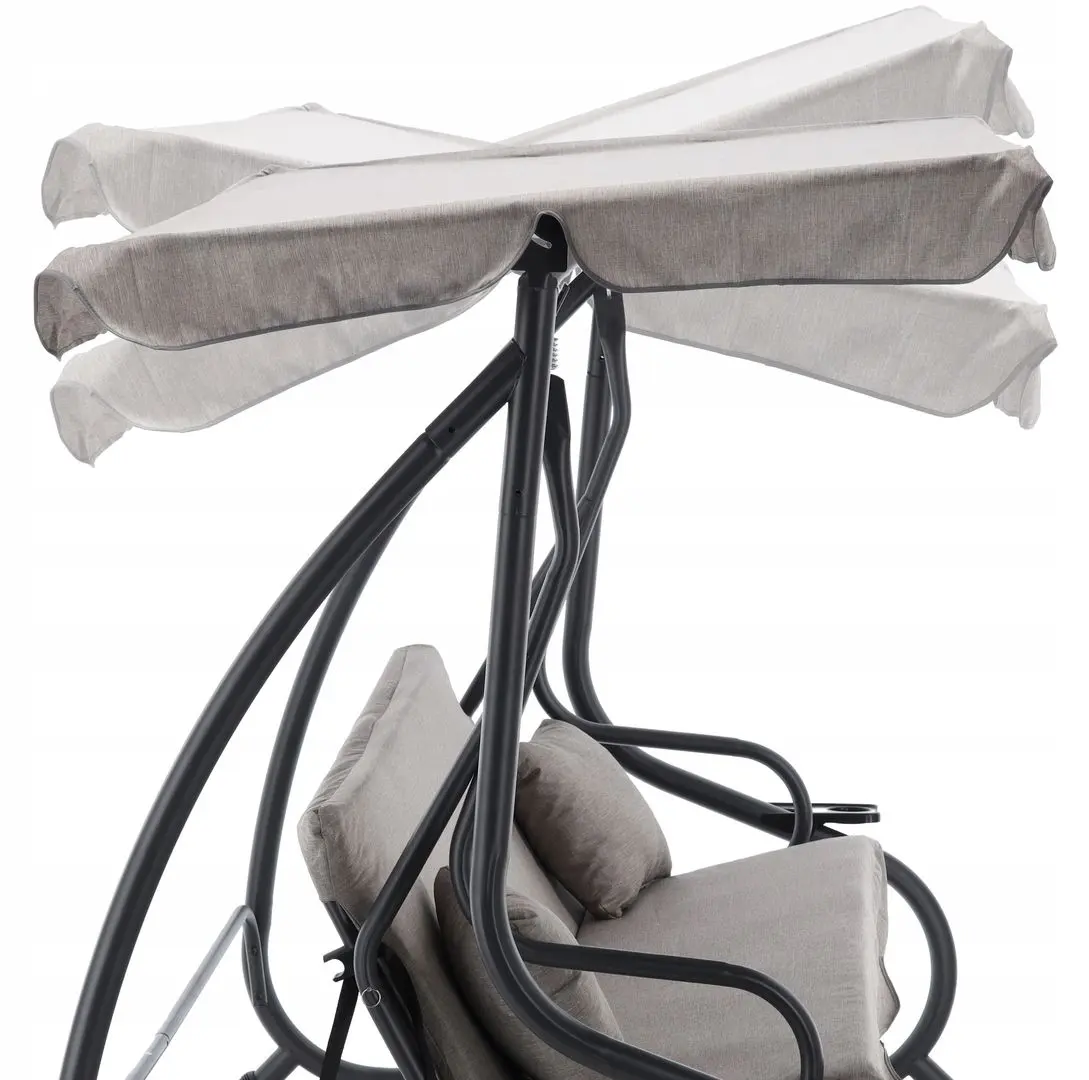 Скамья-качели с тентом GardenLine KRE3095 (Anthracite) - 7