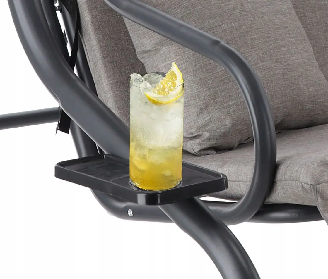 Скамья-качели с тентом GardenLine KRE3095 (Anthracite) - 8