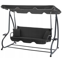 Скамья-качели с тентом GardenLine KRE3101 (Anthracite) Thumb