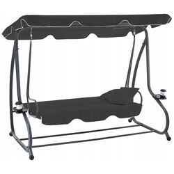 Скамья-качели с тентом GardenLine KRE3101 (Anthracite) Thumb