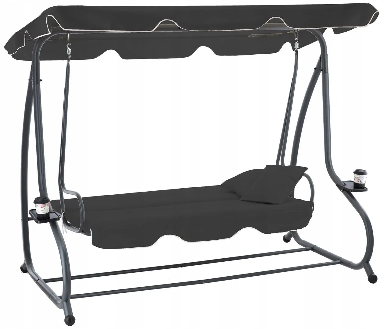 Скамья-качели с тентом GardenLine KRE3101 (Anthracite)