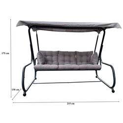 Scaun balansoar GardenLine KRE3125 (Grey/Black) Thumb