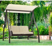 Scaun balansoar GardenLine KRE3132 (Beige/Brown)