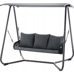 Скамья-качели с тентом GardenLine KRE3149 (Grey) Thumb