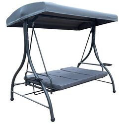 Скамья-качели с тентом GardenLine KRE3156 (Grey) Thumb