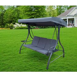 Скамья-качели с тентом GardenLine KRE3156 (Grey)