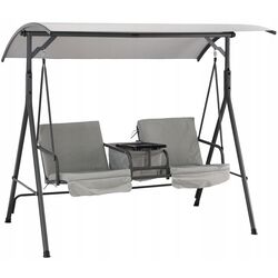 Скамья-качели с тентом GardenLine KRE6762 (Grey/Black)