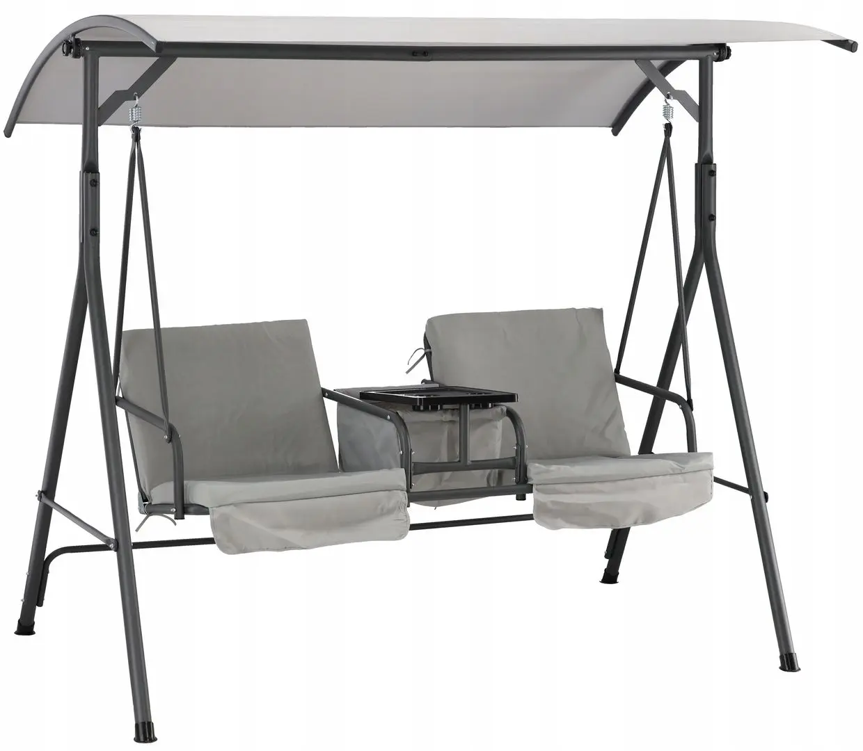 Скамья-качели с тентом GardenLine KRE6762 (Grey/Black)