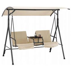 Скамья-качели с тентом GardenLine KRE6779 (Cream) Thumb