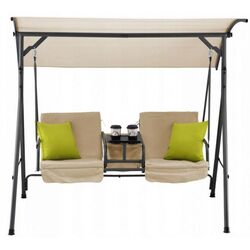 Скамья-качели с тентом GardenLine KRE6779 (Cream) Thumb