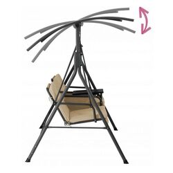 Скамья-качели с тентом GardenLine KRE6779 (Cream) Thumb