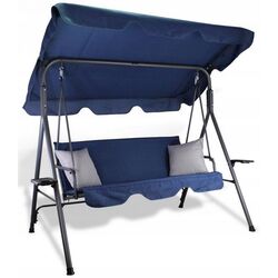 Скамья-качели с тентом GardenLine KRE9696 (Blue/Grey) Thumb