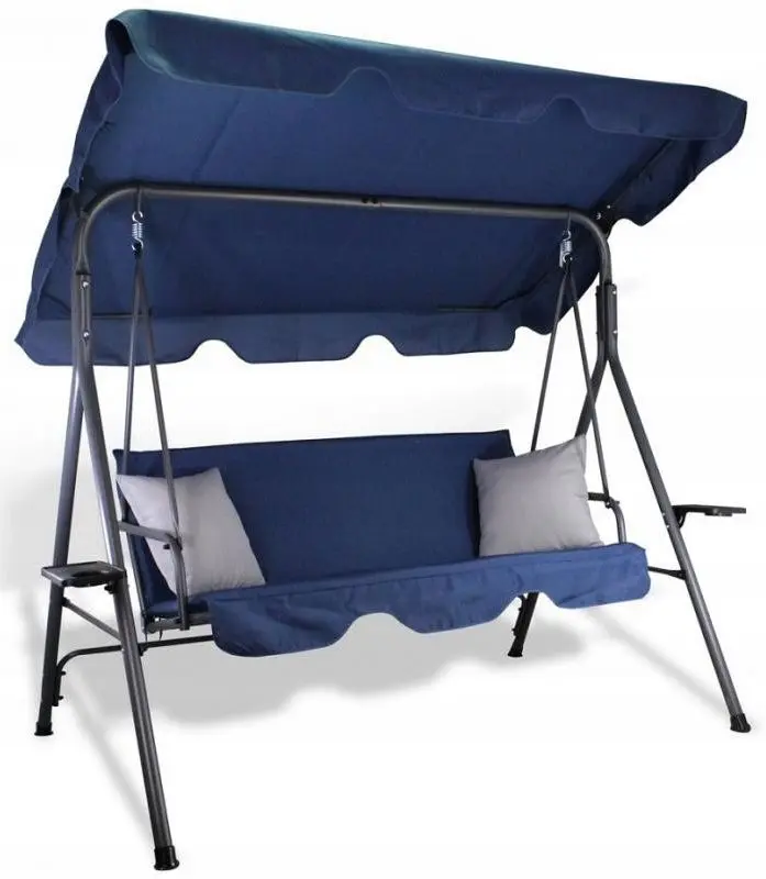 Скамья-качели с тентом GardenLine KRE9696 (Blue/Grey)