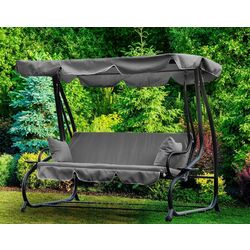 Скамья-качели с тентом GardenLine KRE9771 (Grey)