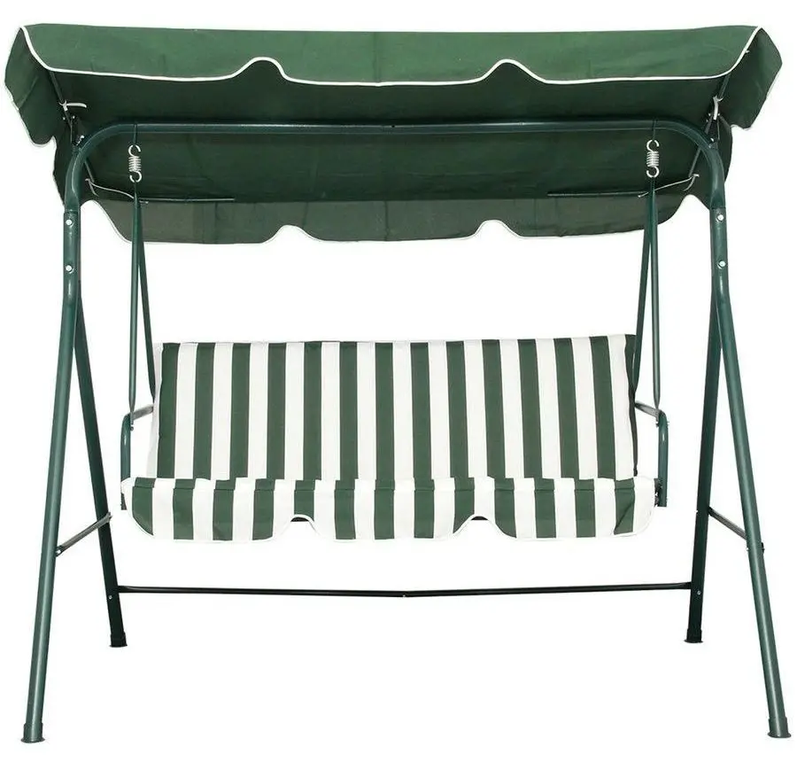 Скамья-качели с тентом Green Bay Myconos (Green/White) - 2