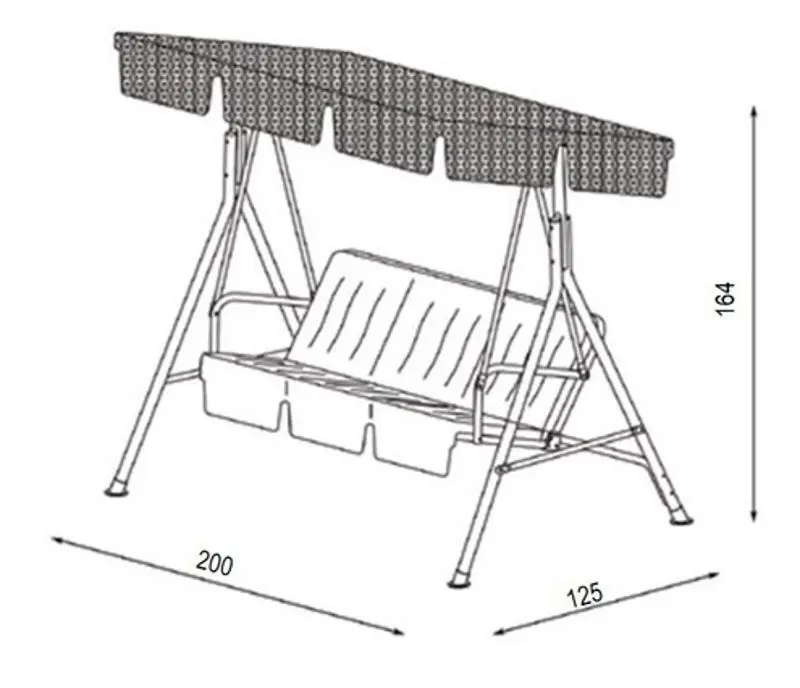 Scaun balansoar Green Bay Santorini (Brown) - 3