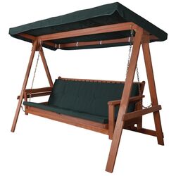 Скамья качели с тентом Hecht Baharu Lux (Brown/Green)