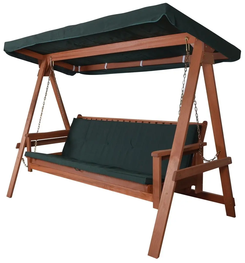 Скамья качели с тентом Hecht Baharu Lux (Brown/Green)