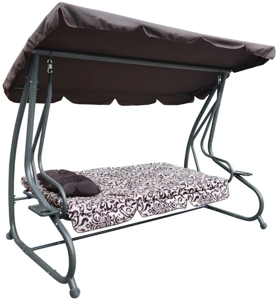 Scaun balansoar 2in1 Ramiz Swing Seat Textylina (Pattern Brown)