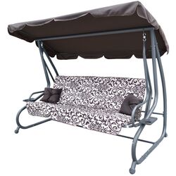 Scaun balansoar 2in1 Ramiz Swing Seat Textylina (Pattern Brown)