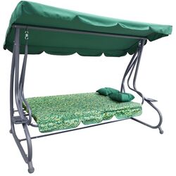 Скамья-качели с тентом 2в1 Ramiz Swing Seat Textylina (Pattern Green) Thumb