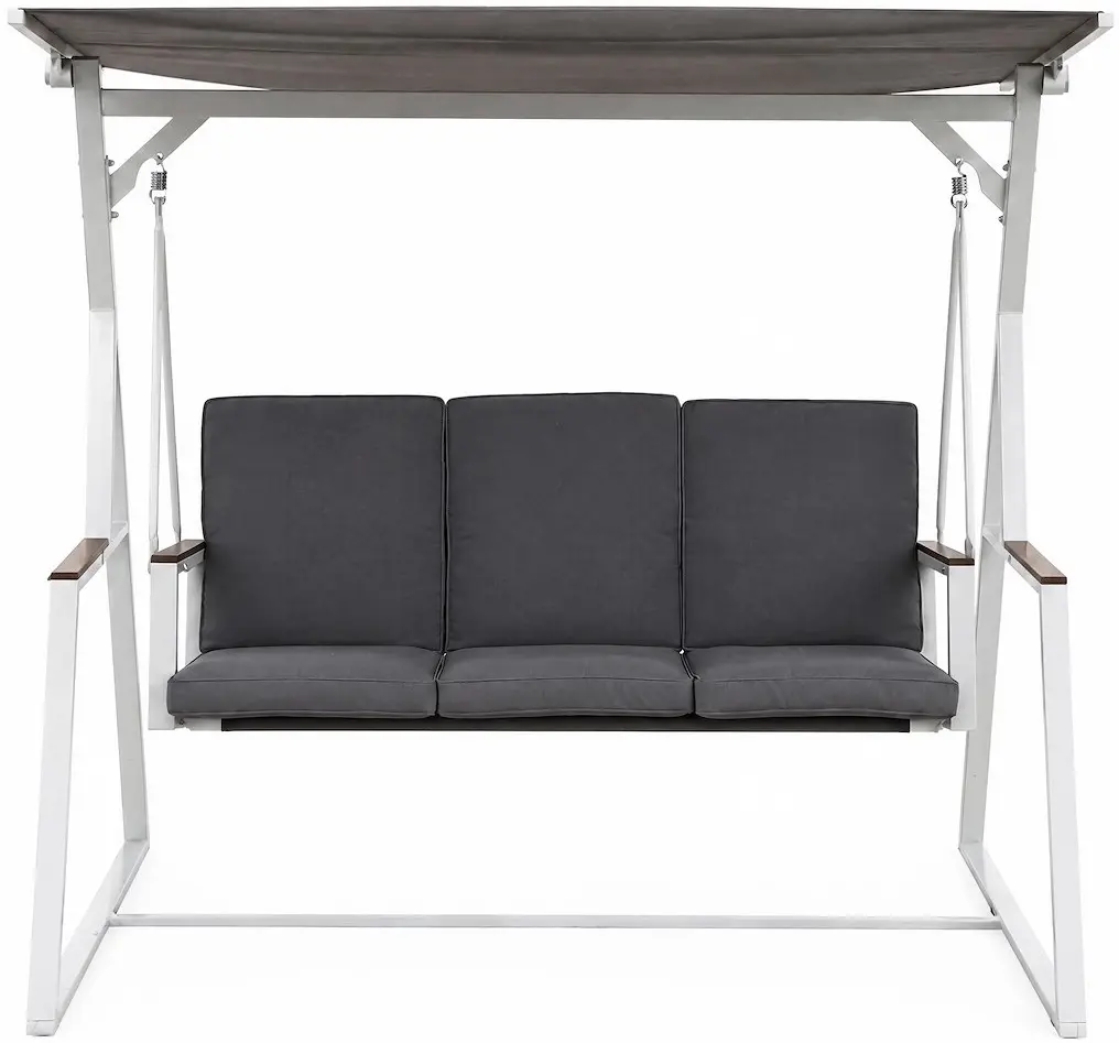 Садовые качели Jumi OM-318878 (White/Dark Grey) - 3