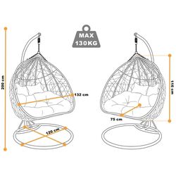 Кресло-кокон MDE Big (Dark Grey) Thumb