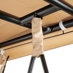 Садовые качели Mebel Elite Carmen (Beige/Black) Thumb