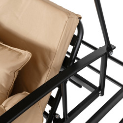 Садовые качели Mebel Elite Carmen (Beige/Black) Thumb