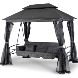 Садовые качели Mebel Elite Carmen (Black/Grey) Thumb