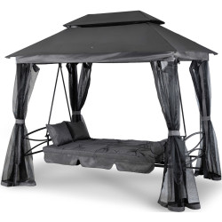 Садовые качели Mebel Elite Carmen (Black/Grey) Thumb