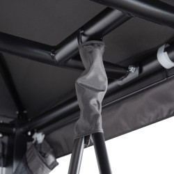 Садовые качели Mebel Elite Carmen (Black/Grey) Thumb