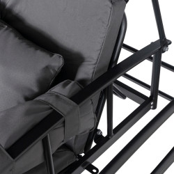 Садовые качели Mebel Elite Carmen (Black/Grey) Thumb